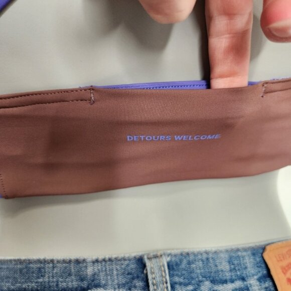 Lululemon Hike to Swim Purple, Brown High Neck Sports Bra Size S - Picture 8 of 15